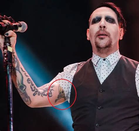 marilyn manson tattoos 2021.